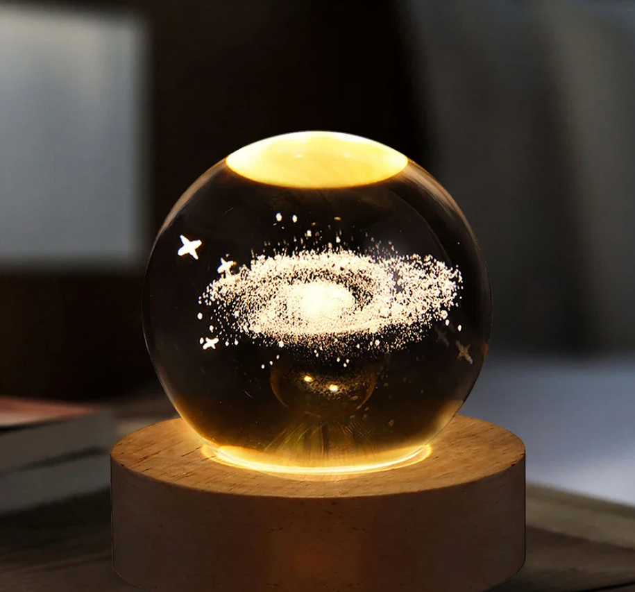 3D crystal moon lamp night light