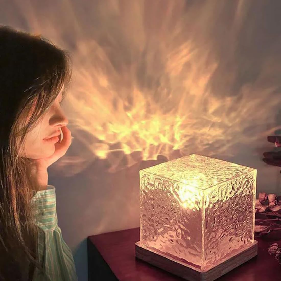  Discounted water wave lamp with calming wave effect, on sale this week for cozy ambiance.