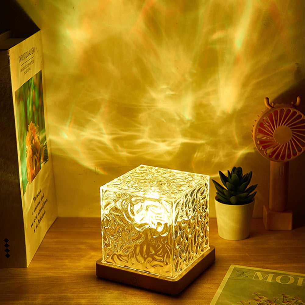 Illuminate Your Space with the USB Crystal Lamp Light Square from AmbientLight™