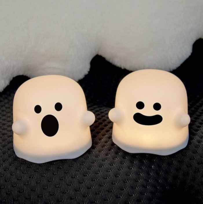 Little ghost night light with a cute design for kids' rooms