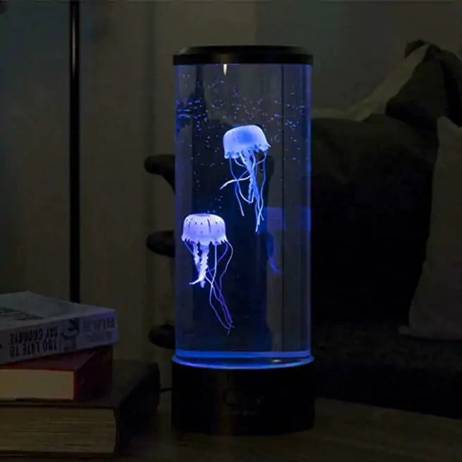 LED kids jellyfish lamp perfect for bedroom decor with floating jellyfish