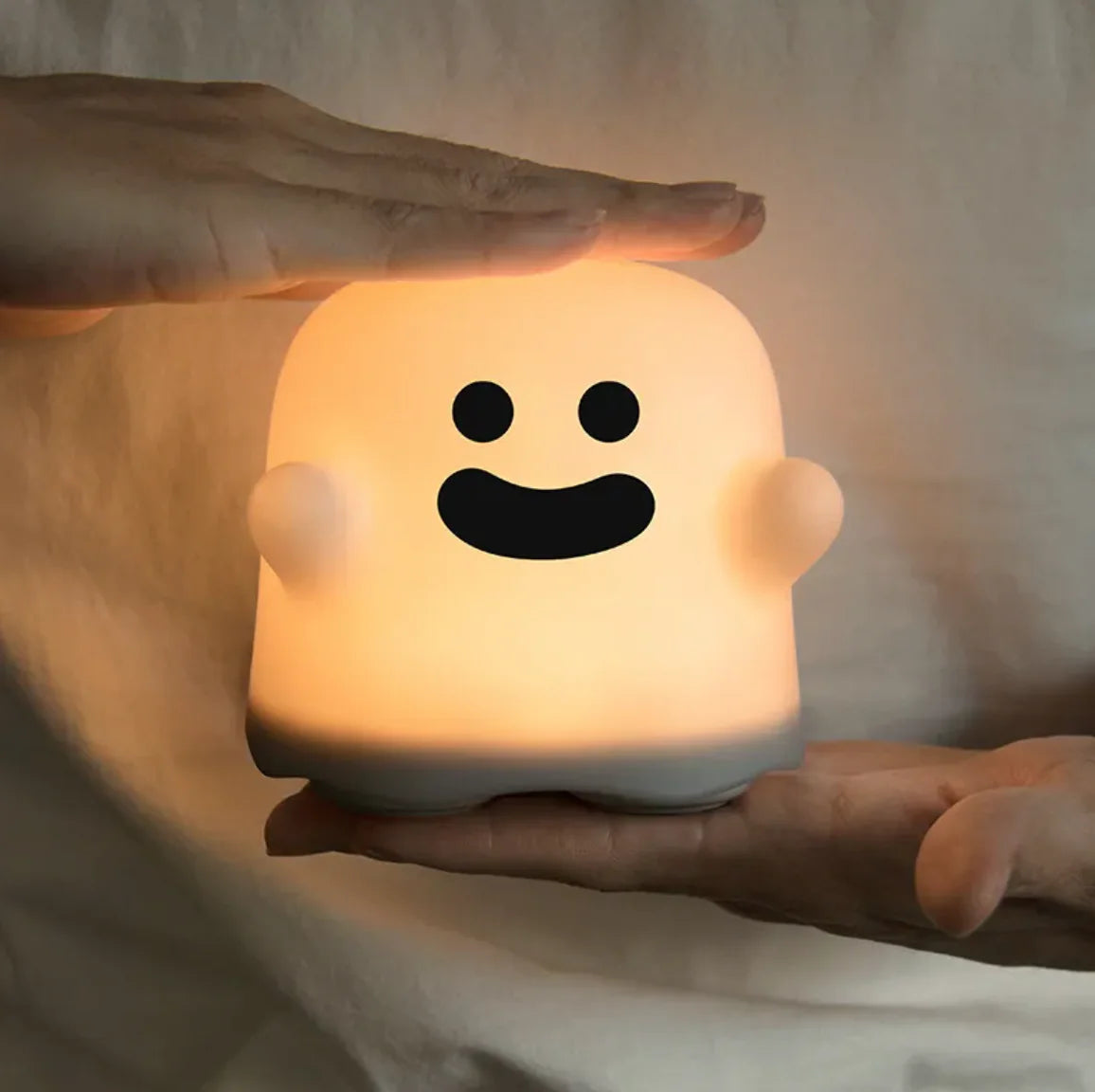 Little ghost night lamp providing a soft glow for peaceful nights