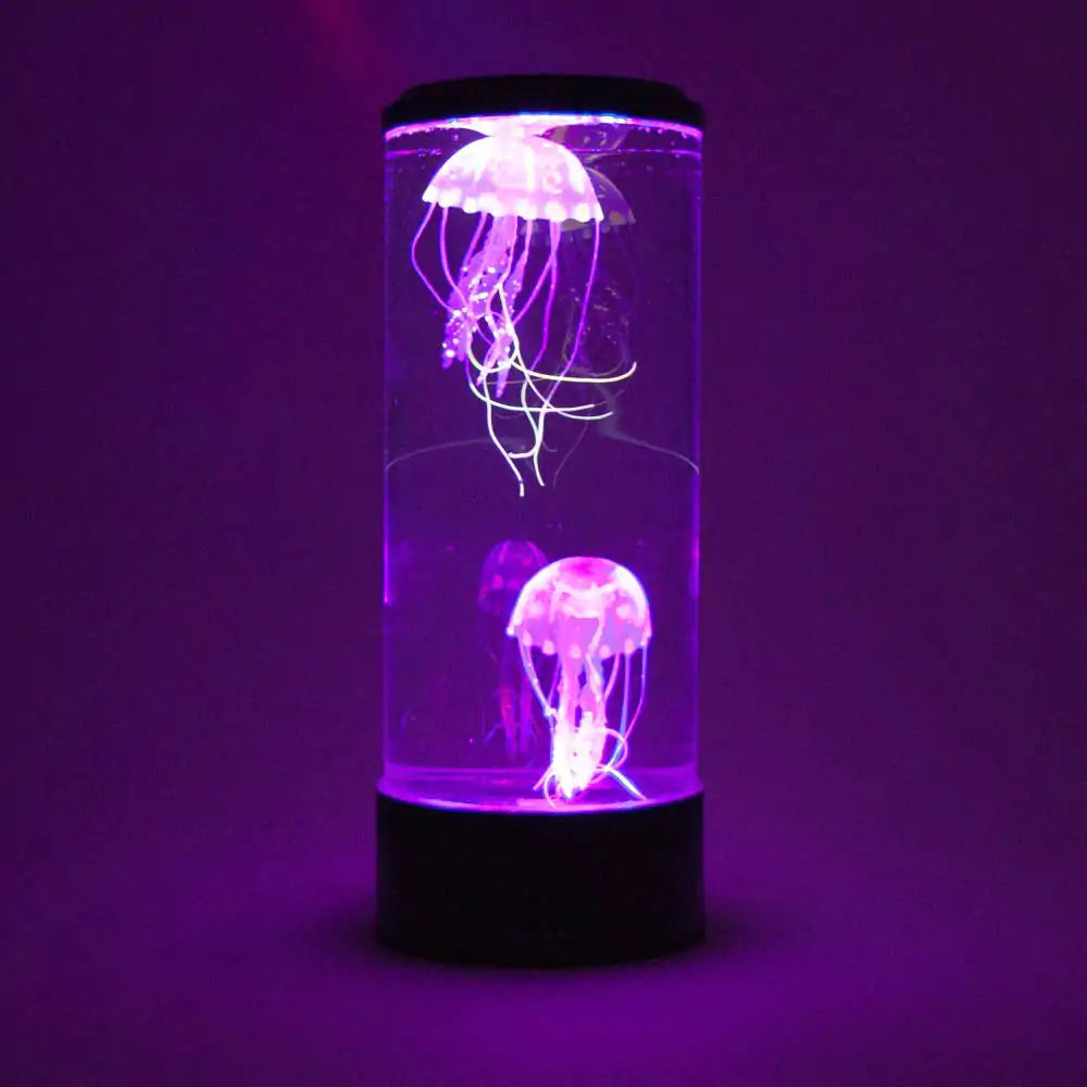 Underwater-themed LED jellyfish night light for kids' rooms